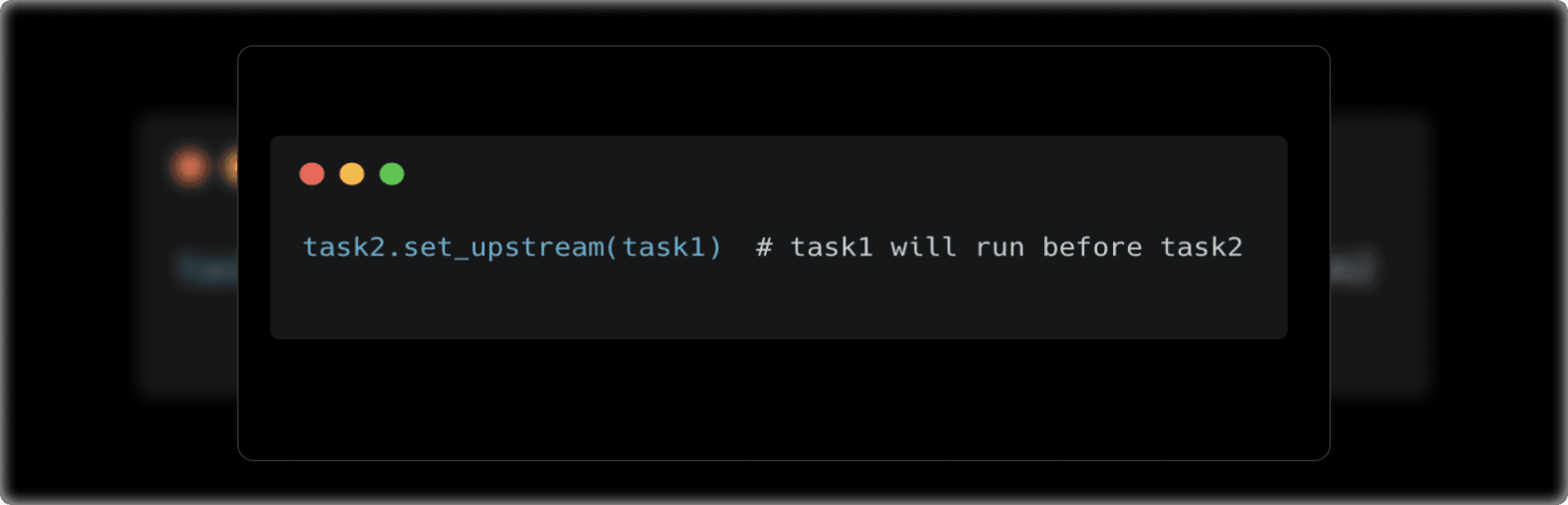 Airflow set_upstream dependency example