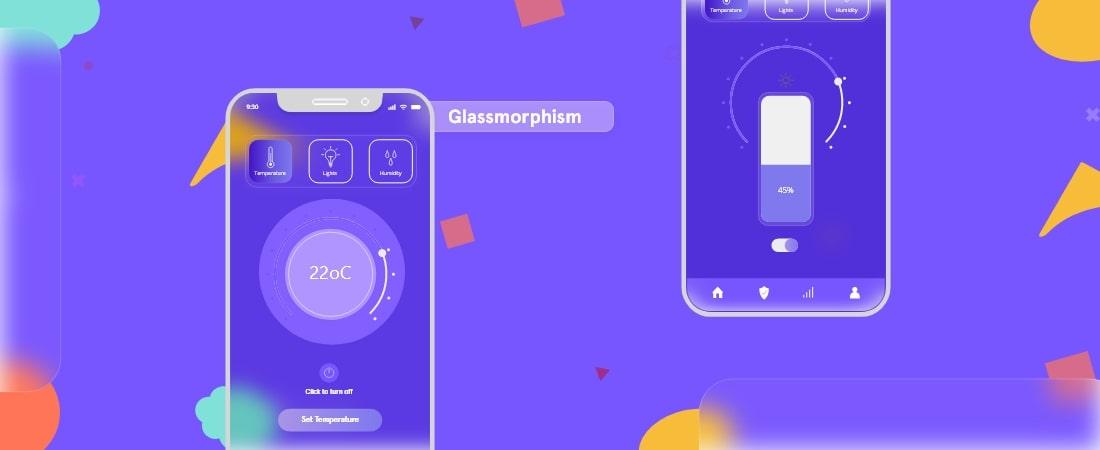 Glassmorphism UI style