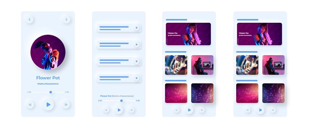 Neumorphism UI style