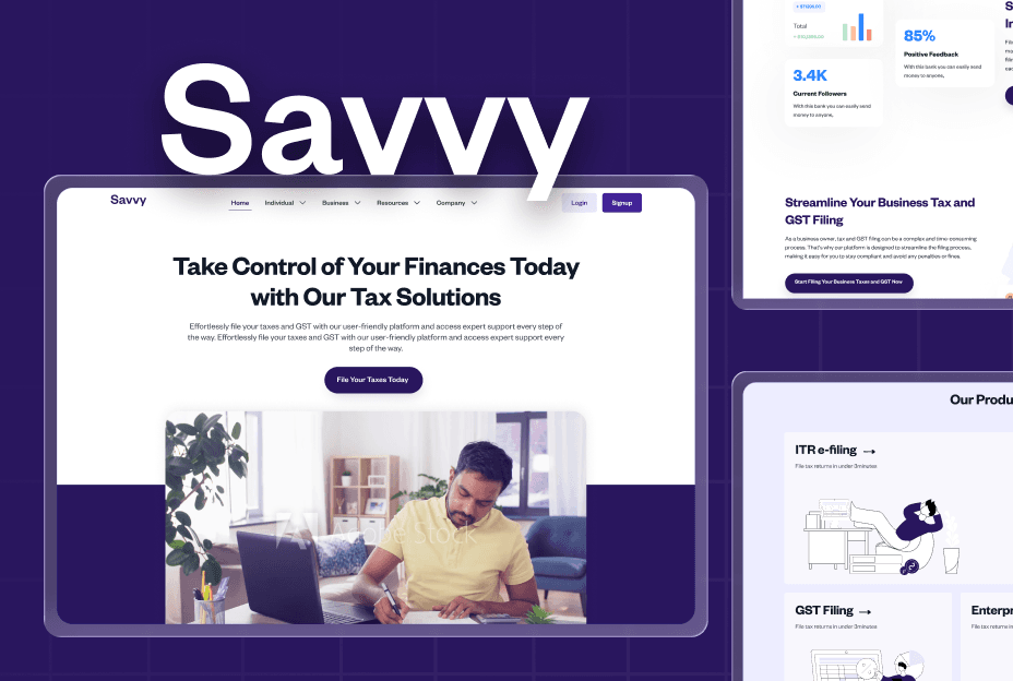 Savvy Tax – End-to-End Automation for Tax Filing